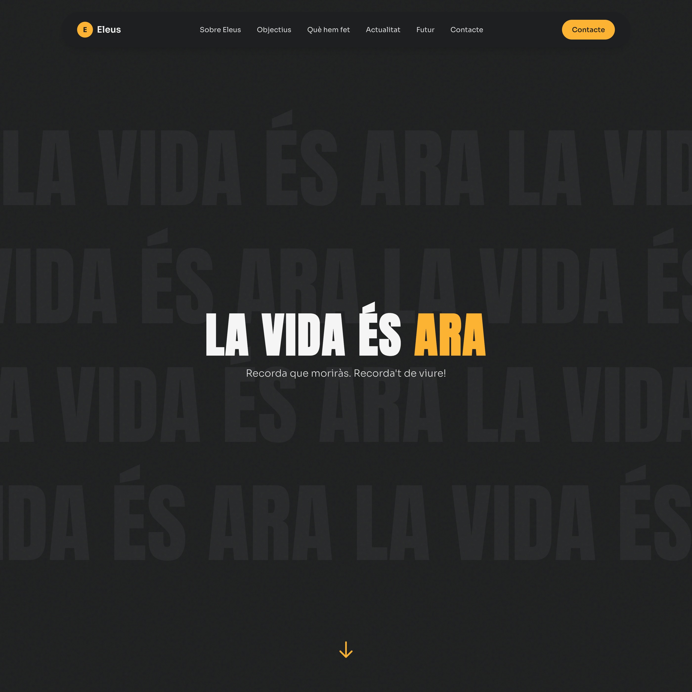Captura de la web d'Eleus Brand